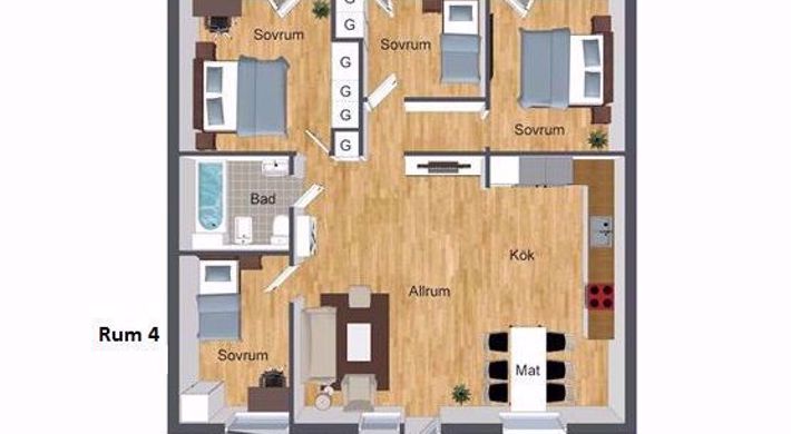 Lägenhet, 1 rum, 20 m2