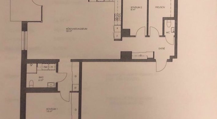 Lägenhet, 4 rum, 97 m2